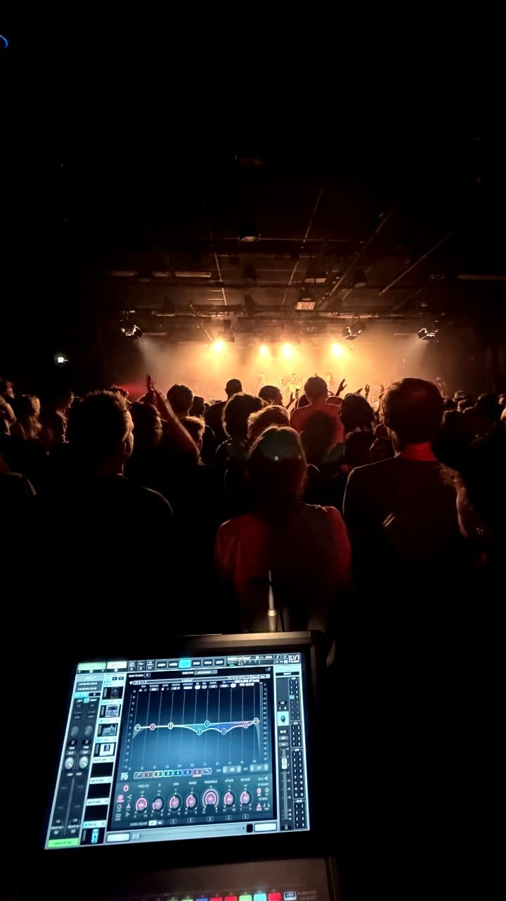 FOH position during a club show